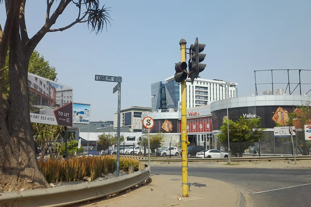 Menlyn city streets and buildings in Pretoria East