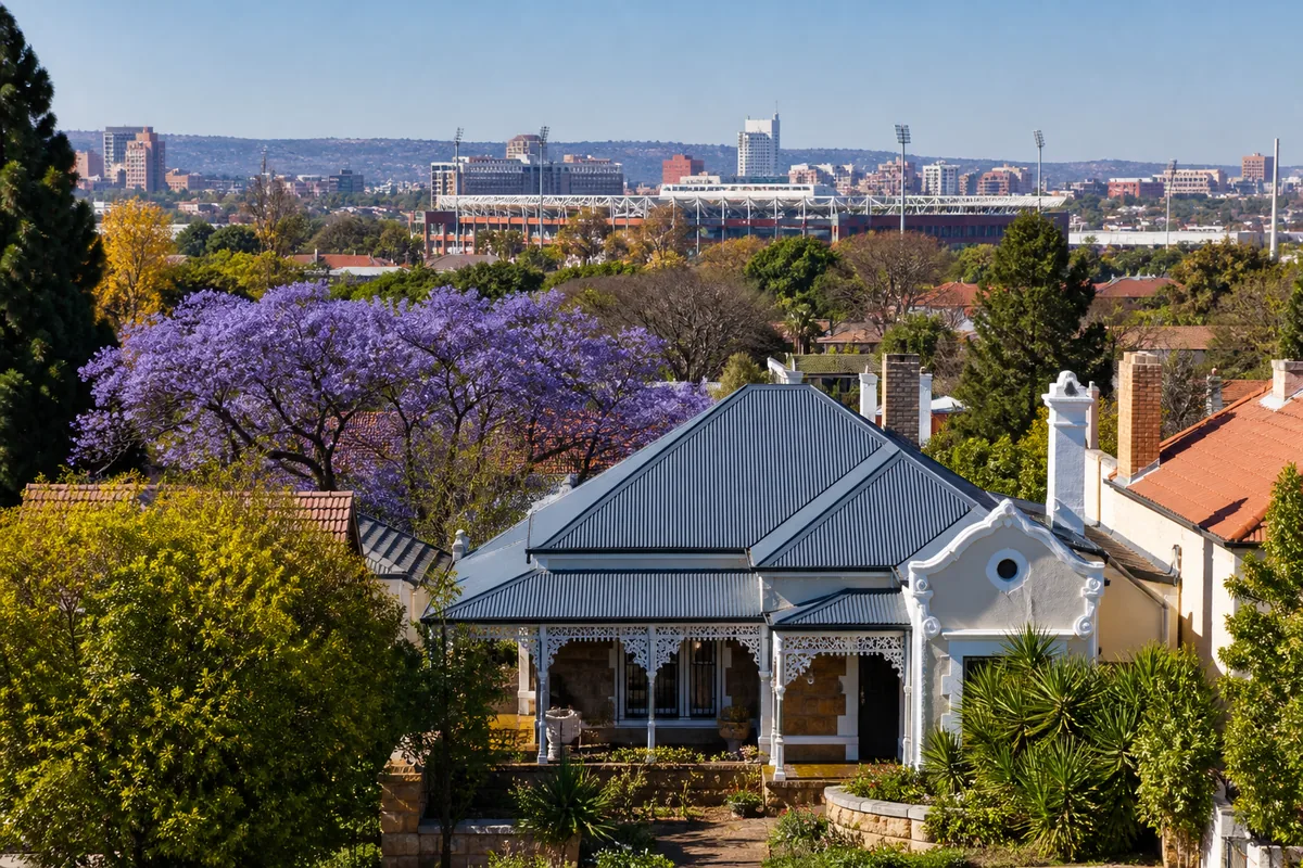 Historic homes and streets near Loftus Versfeld in Clydesdale, within HoneySucker's Pretoria Central septic service coverage