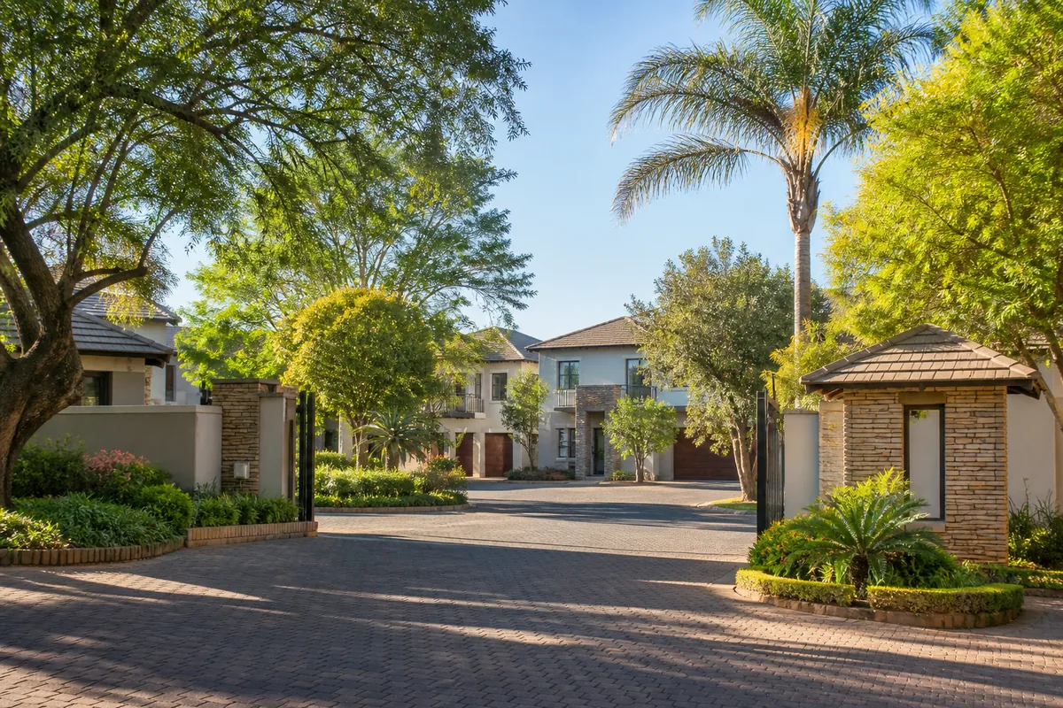 Leafy secure estates and contemporary homes in Ninapark, within HoneySucker's Pretoria North septic service coverage